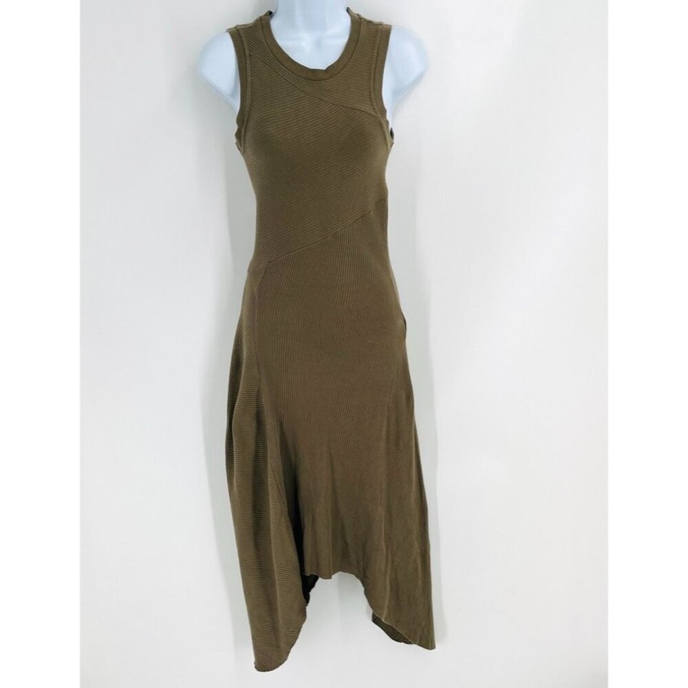 All Saints Olive Green Sleeveless Dress